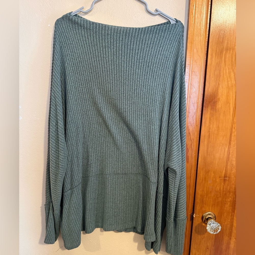 Maurices Ribbed Knit Sweater in Teal